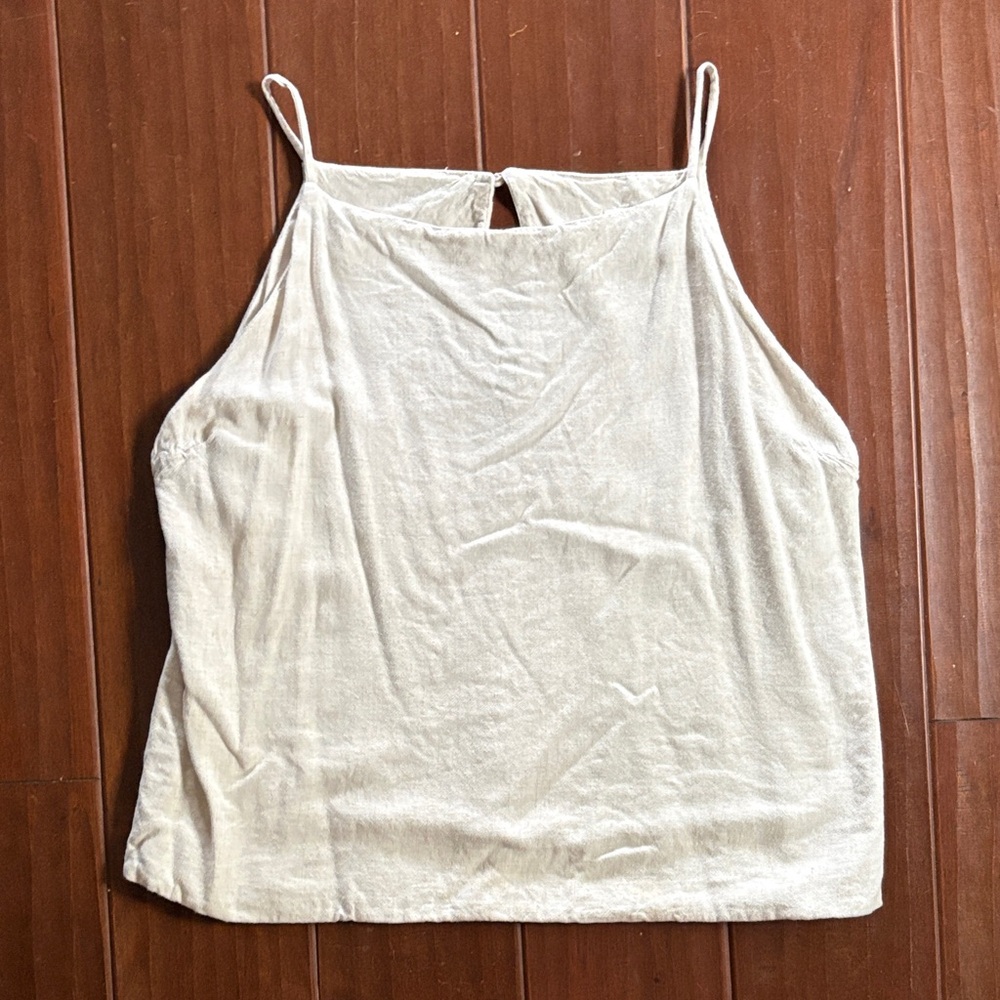 Boxy linen Tank Raised By Water